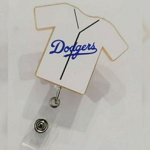 Badge reel- Dodgers jersey